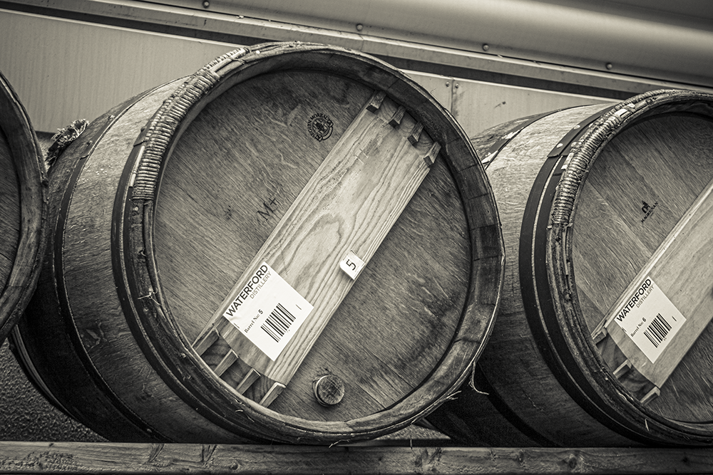 This week's photo shows some of the first barrels waiting to be filled at Ireland's Waterford Distillery when it opened in late 2015. Now, the distillery's first Irish single malt (and single farm) whiskies are being released - and we have tasting notes for the first four releases coming to the U.S. on this week's podcast.