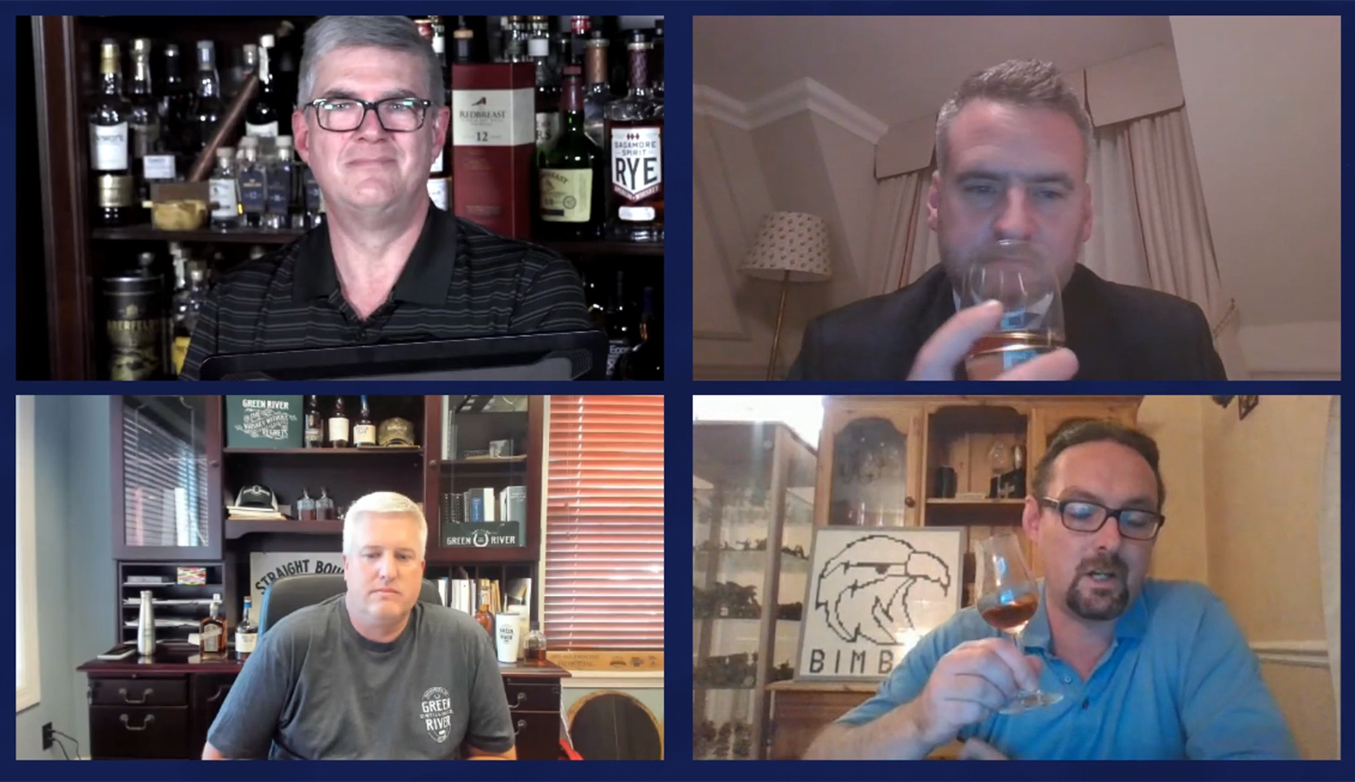 John Laurie of The Glenturret, Jacob Call of Green River Distilling Co., and Matt McKay of London's Bimber Distillery were the guests on our latest #WhiskyWednesday webcast.