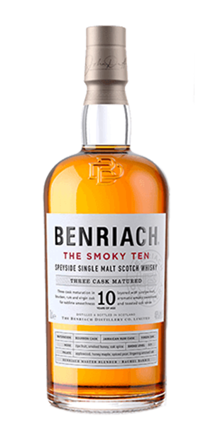 Benriach The Smoky 10 single malt Scotch Whisky. Image courtesy BenRiach/Brown-Forman.