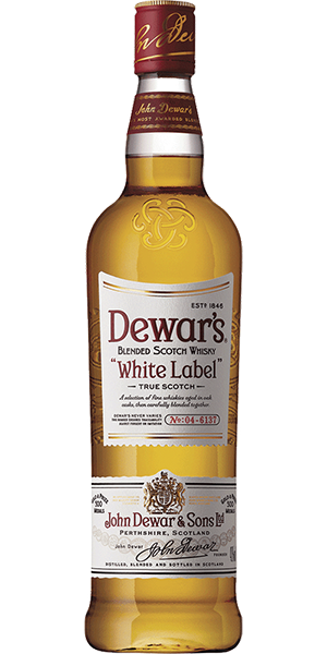 Dewar's White Label Blended Scotch Whisky. Image courtesy John Dewar & Sons.
