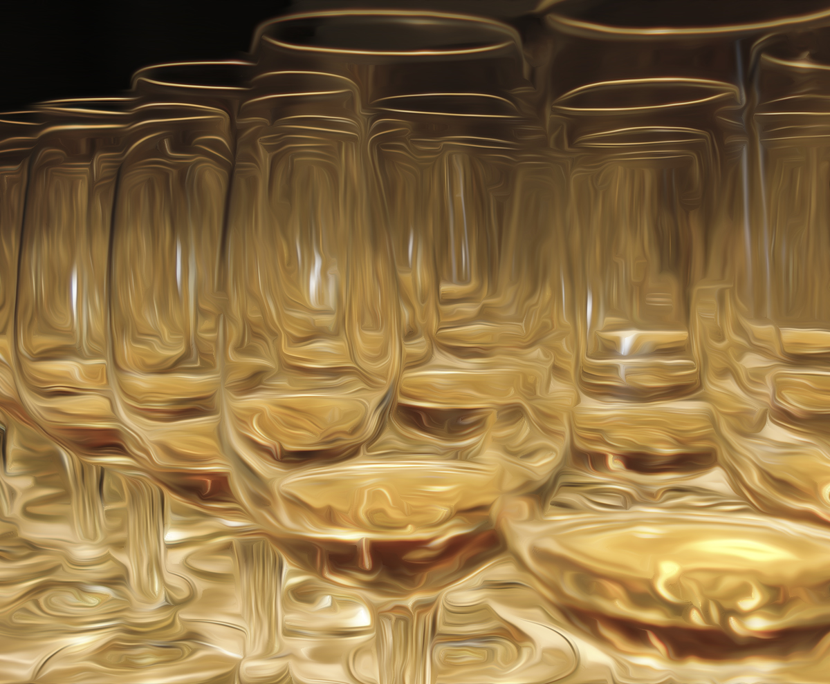 Stylized whisky glasses. ©2020, Mark Gillespie/CaskStrength Media.