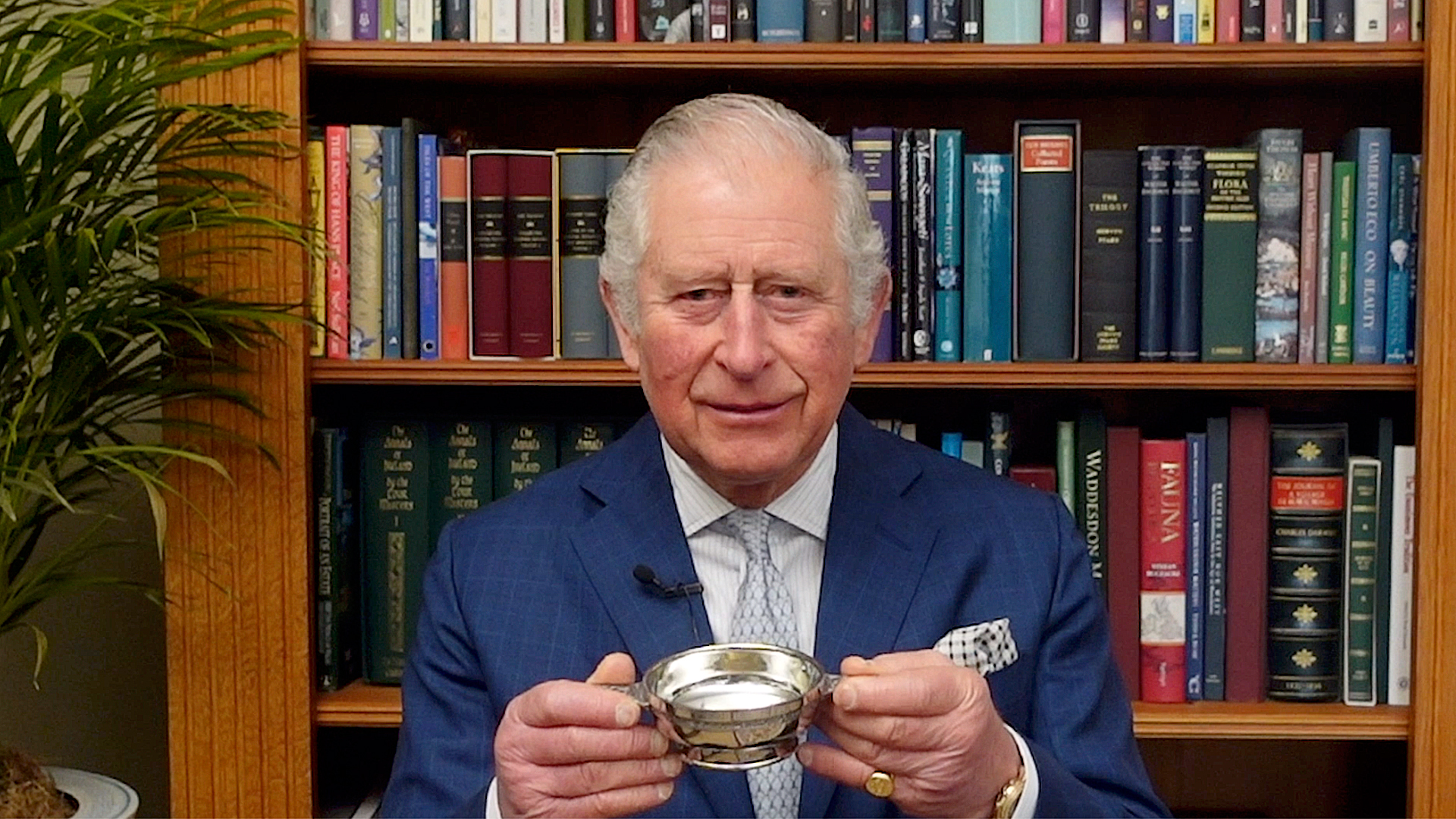 His Royal Highness, The Prince of Wales (Duke of Rothesay) delivers an inspirational message to Keepers of the Quaich. Photo courtesy Keepers of the Quaich.