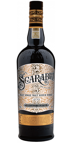 Scarabus Islay Single Malt Scotch Whisky. Image courtesy Hunter Laing & Co.