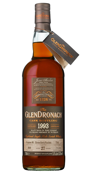 GlenDronach 1993 Single Cask #7102. Image courtesy GlenDronach/Brown-Forman.