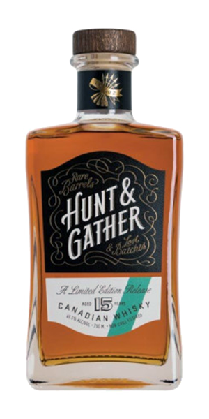 Hunt & Gather Lot No. 2 Canadian Whisky. Image courtesy Latitude Beverages.