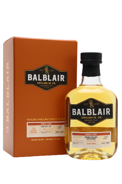 Balblair 2005 Single Cask #213. Image courtesy The Whisky Exchange.