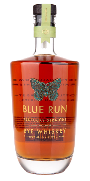 Blue Run Golden Rye Whiskey. Image courtesy Blue Run Spirits.