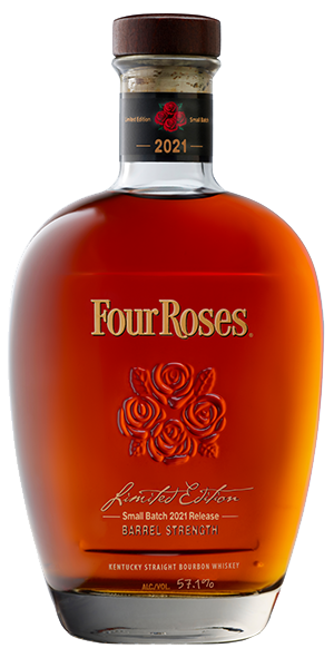 Four Roses 2021 Limited Edition Small Batch Bourbon. Image courtesy Four Roses Distillery.