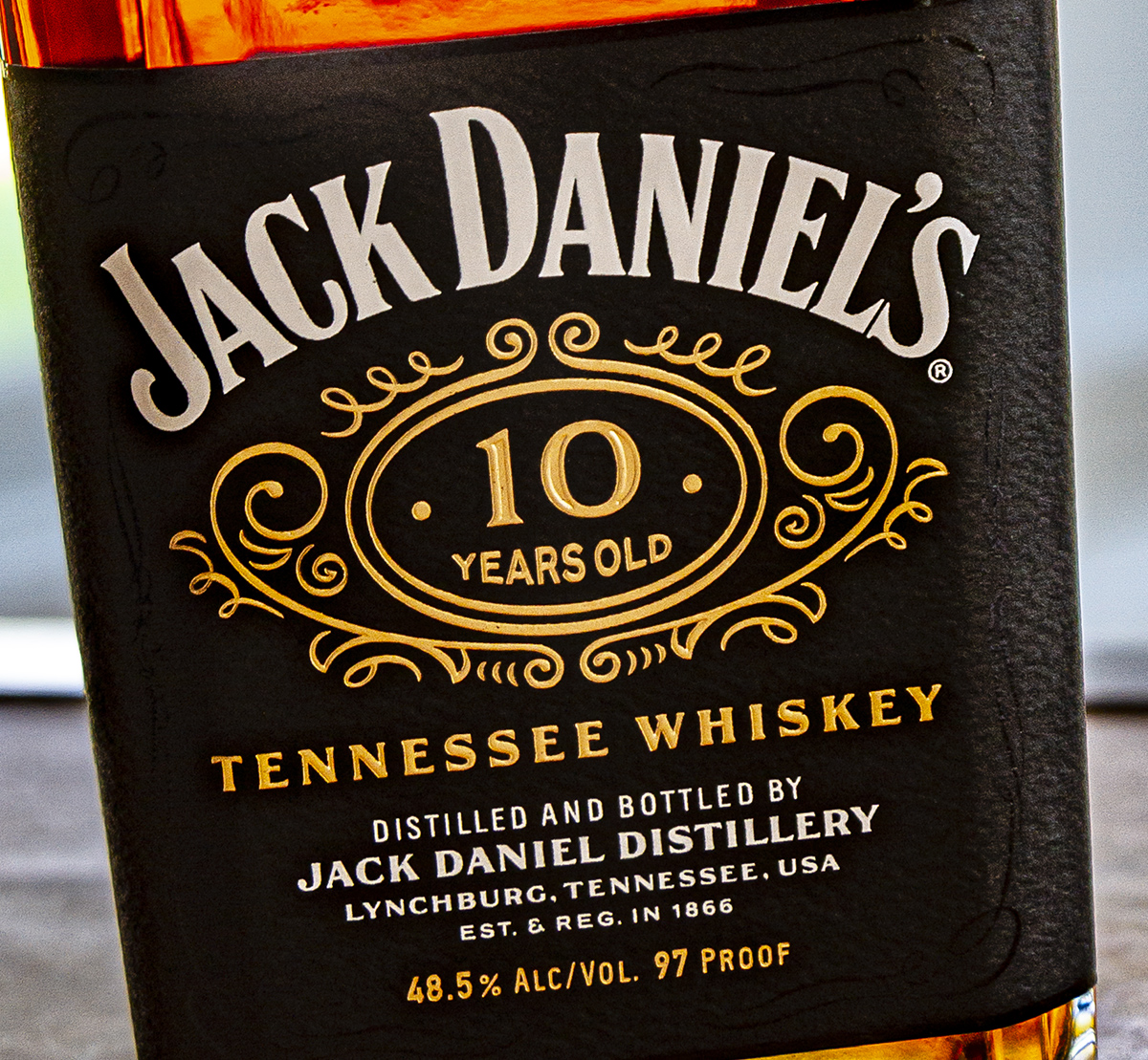 The Jack Daniel's 10 Years Old Tennessee Whiskey. Photo ©2021, Mark Gillespie/CaskStrength Media.