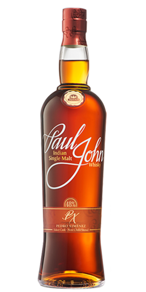 Paul John PX Select Cask Indian Single Malt Whisky. Image courtesy Paul John Whisky/John Distilleries.
