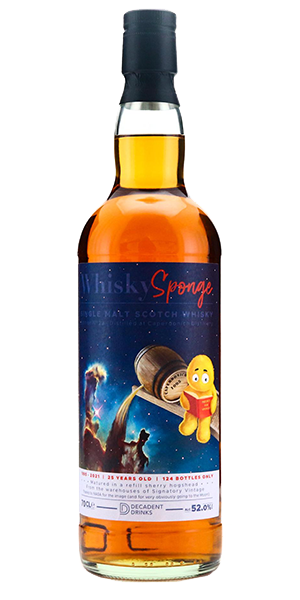 Whisky Sponge Caperdonich 1995 Single Malt. Image courtesy Decadent Drinks.