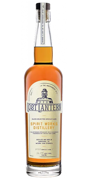 Lost Lantern Spirit Works California Rye. Image courtesy Lost Lantern Whiskey.