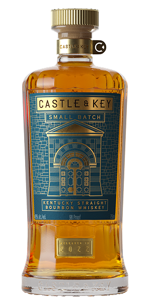 Castle & Key Small Batch Bourbon. Image courtesy Castle & Key Distillery.