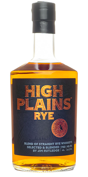 High Plains Rye Whiskey. Image courtesy J.W. Rutledge Distilling Co.