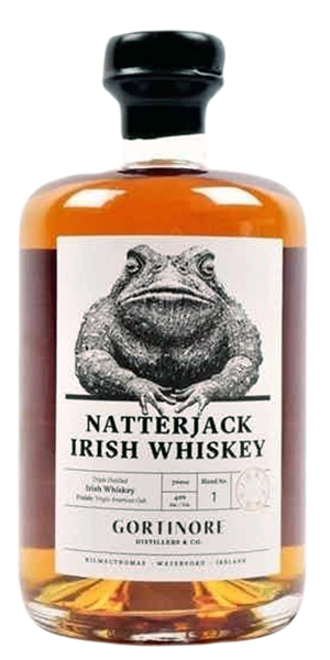 Natterjack Irish Whiskey. Image courtesy Gortinore Distillers.