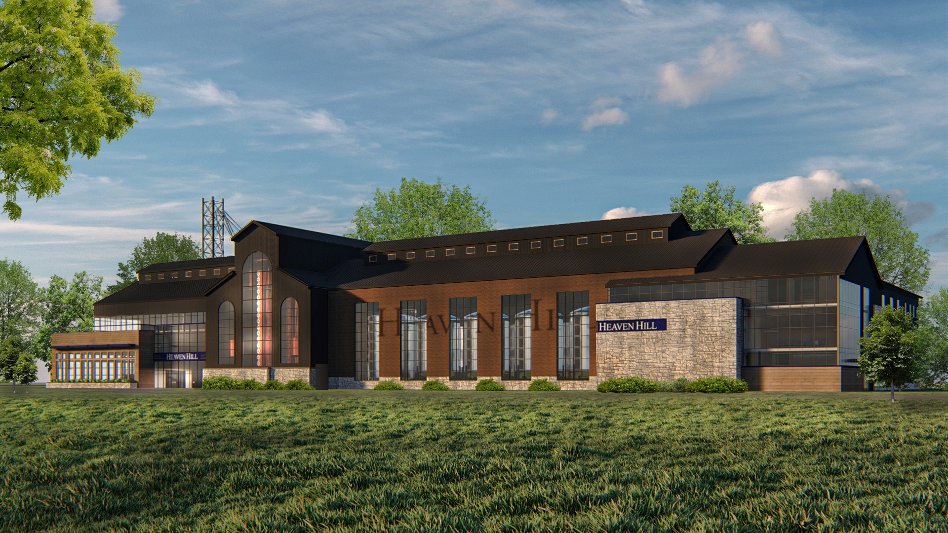 An architect's rendering of the planned Heaven Hill Distillery to be built in Bardstown, Kentucky. Image courtesy Heaven Hill.