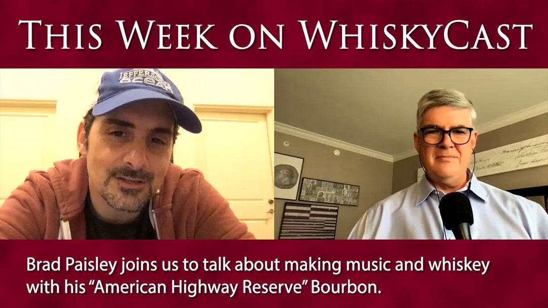 Just finished interviewing @BradPaisley for this weekend's episode of WhiskyCast!