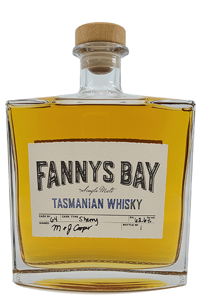 Fannys Bay Sherry Cask #63. Image courtesy Fannys Bay/Discovery Bottles.com.