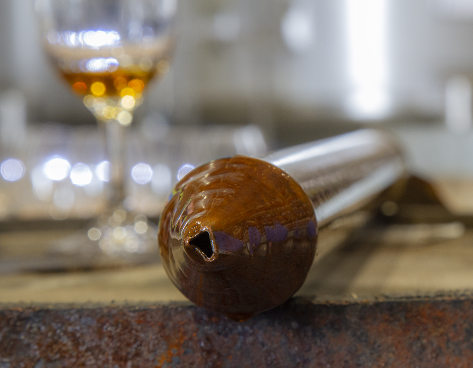 There's nothing quite like sampling whisky straight from the cask using a valinch, or "whiskey thief." Made this photo this past week at Ireland's Waterford Distillery. Photo ©2022, Mark Gillespie/CaskStrength Media. There's nothing quite like sampling whisky straight from the cask using a valinch, or "whiskey thief." Made this photo this past week at Ireland's Waterford Distillery. Photo ©2022, Mark Gillespie/CaskStrength Media.