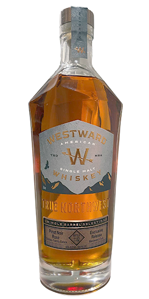 Westward Pinot Noir Rosé Cask. Image courtesy Westward Whiskey.