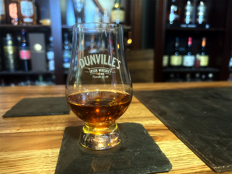 A glass of Dunville's Whiskey. Photo ©2022, Mark Gillespie.
