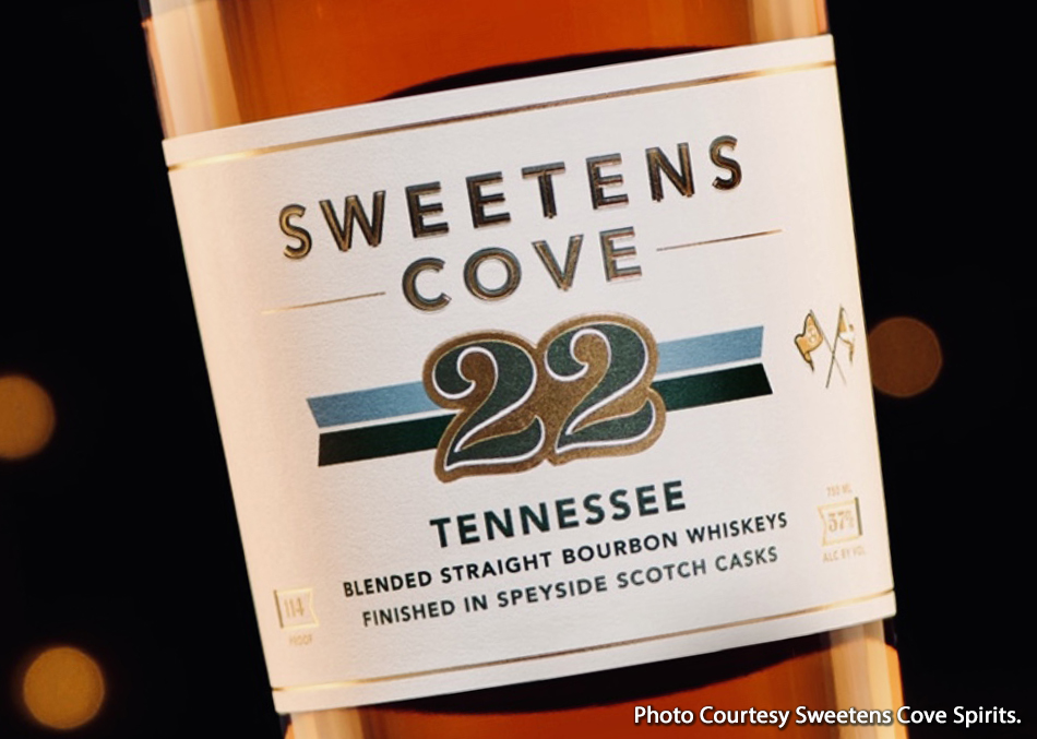 The Sweetens Cove 2022 Tennessee Bourbon. Image courtesy Sweetens Cove Spirits.
