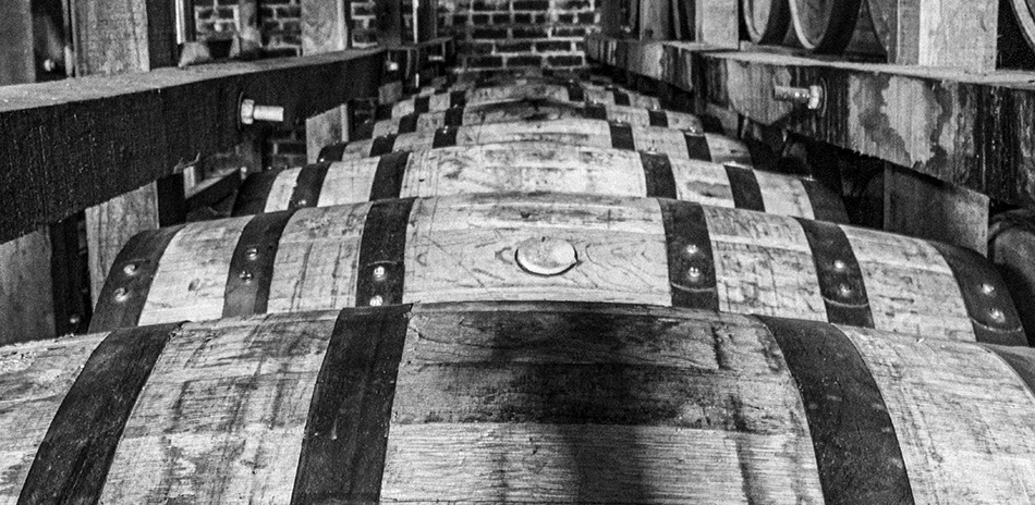 Barrels maturing in a Jack Daniel's warehouse. File photo ©2023, Mark Gillespie/CaskStrength Media.