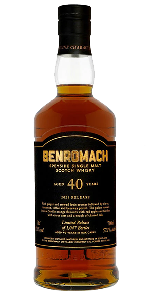 Benromach 40 2021 Release. Image courtesy Benromach.