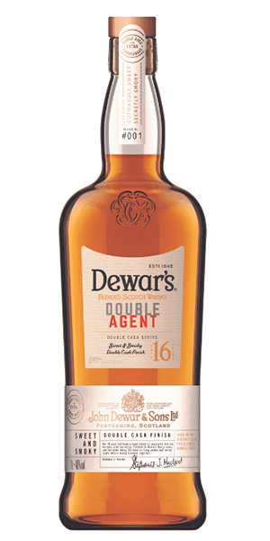 Dewar's Double Agent 16 Years Old Blended Scotch. Image courtesy John Dewar & Sons/Bacardi.