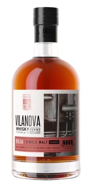 Distillerie Castan Vilanova Roja French single malt. Image courtesy Distillerie Castan.