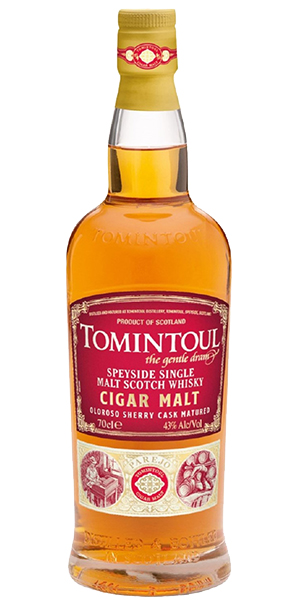 Tomintoul Cigar Malt. Image courtesy Tomintoul.