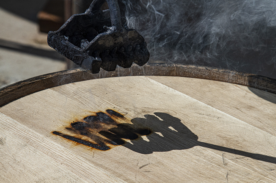The Wyoming Whiskey branding iron used to mark barrels at the distillery. Image ©2023, Mark Gillespie/CaskStrength Media.