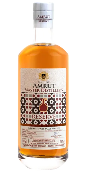 Amrut Master Distiller's Reserve. Image courtesy Amrut Distilleries Ltd.