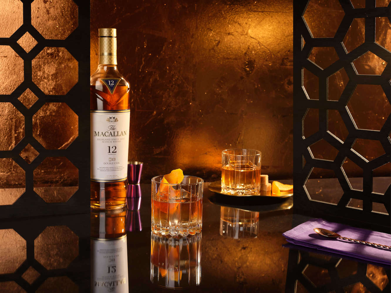 The Macallan Old Fashioned cocktail. Image courtesy The Macallan.