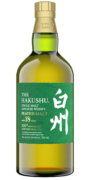 Hakushu 18 Peated Japanese Single Malt. Image courtesy House of Suntory.