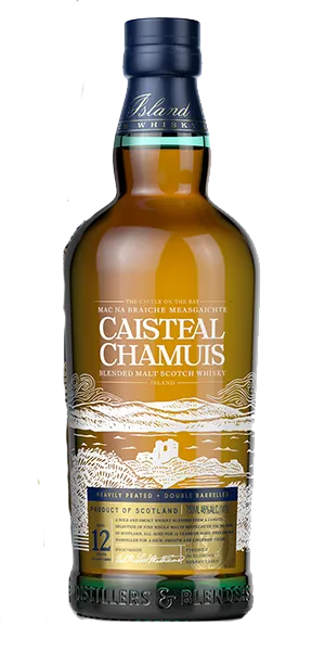 Caisteal Chamuis 12 YO Blended Malt Scotch Whisky. Image courtesy Mossburn Distillers & Blenders.