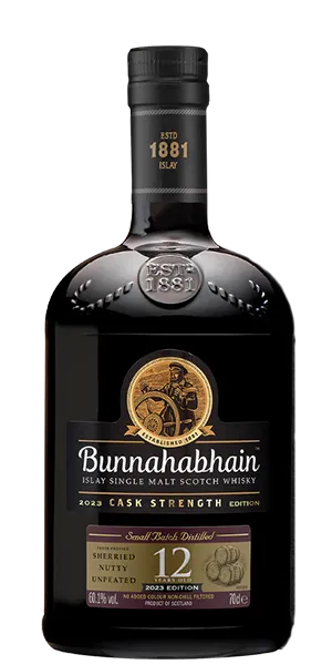 Bunnahabhain 12 Cask Strength. Image courtesy Bunnahabhain.