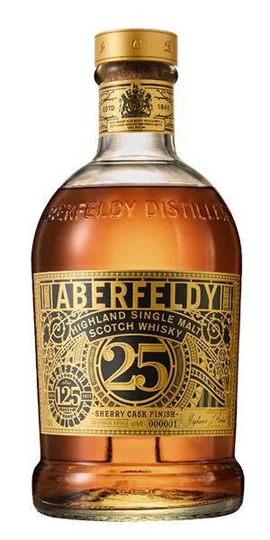 Aberfeldy 25 125th Anniversary Edition. Image courtesy John Dewar & Sons.