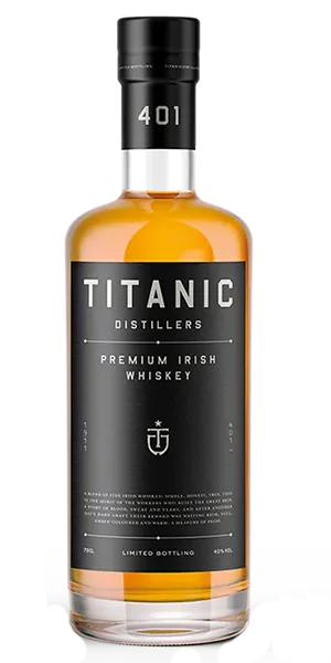 Titanic Irish Whiskey. Image courtesy Titanic Distillers.