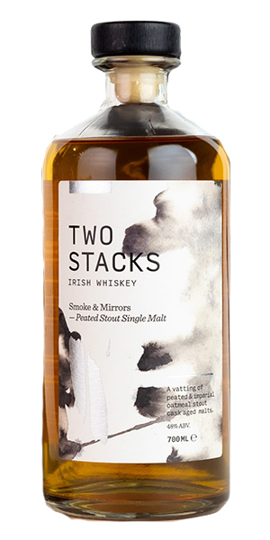 Two Stacks Smoke & Mirrors Irish Whiskey. Image courtesy Two Stacks Whiskey.