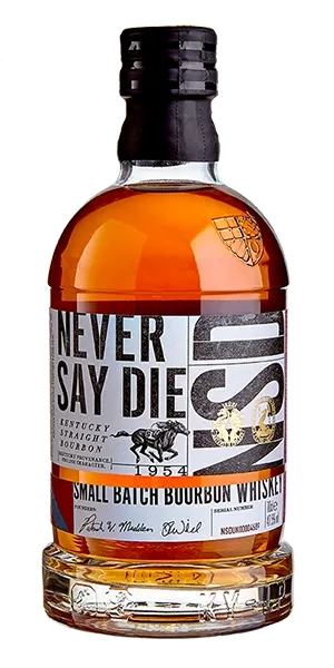 Never Say Die Small Batch Bourbon. Image courtesy Never Say Die/Ninth House.