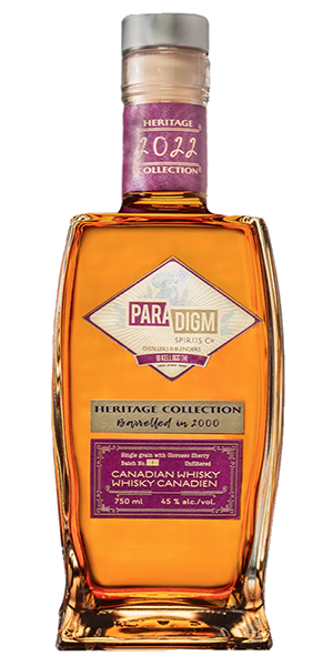 Paradigm Spirits 2022 Heritage Collection Canadian Whisky. Image courtesy Paradigm Spirits.