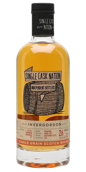 Single Cask Nation Invergordon 1997. Image courtesy The Whisky Exchange.
