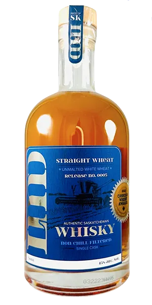 LMD Straight Wheat Whisky Release #0005. Image courtesy Last Mountain Distillers.