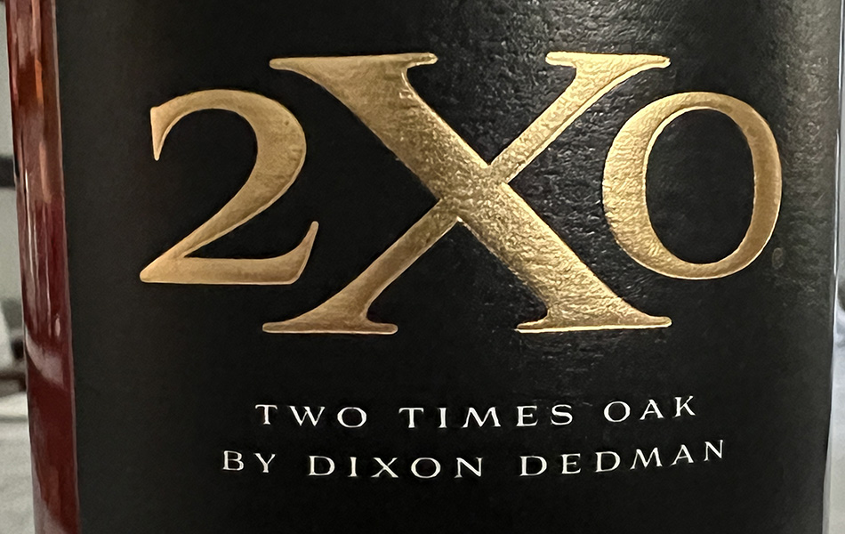 The label for 2XO Whiskey. Photo ©2024, Mark Gillespie/CaskStrength Media.