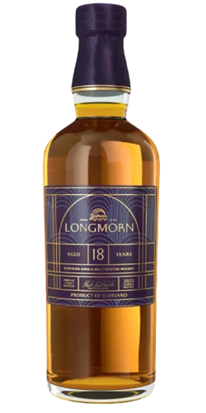 Longmorn 18 Single Malt Scotch. Image courtesy Chivas Brothers.