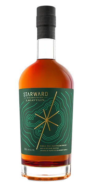 Starward X Lagavulin Australian single malt whisky. Image courtesy Starward Whisky.