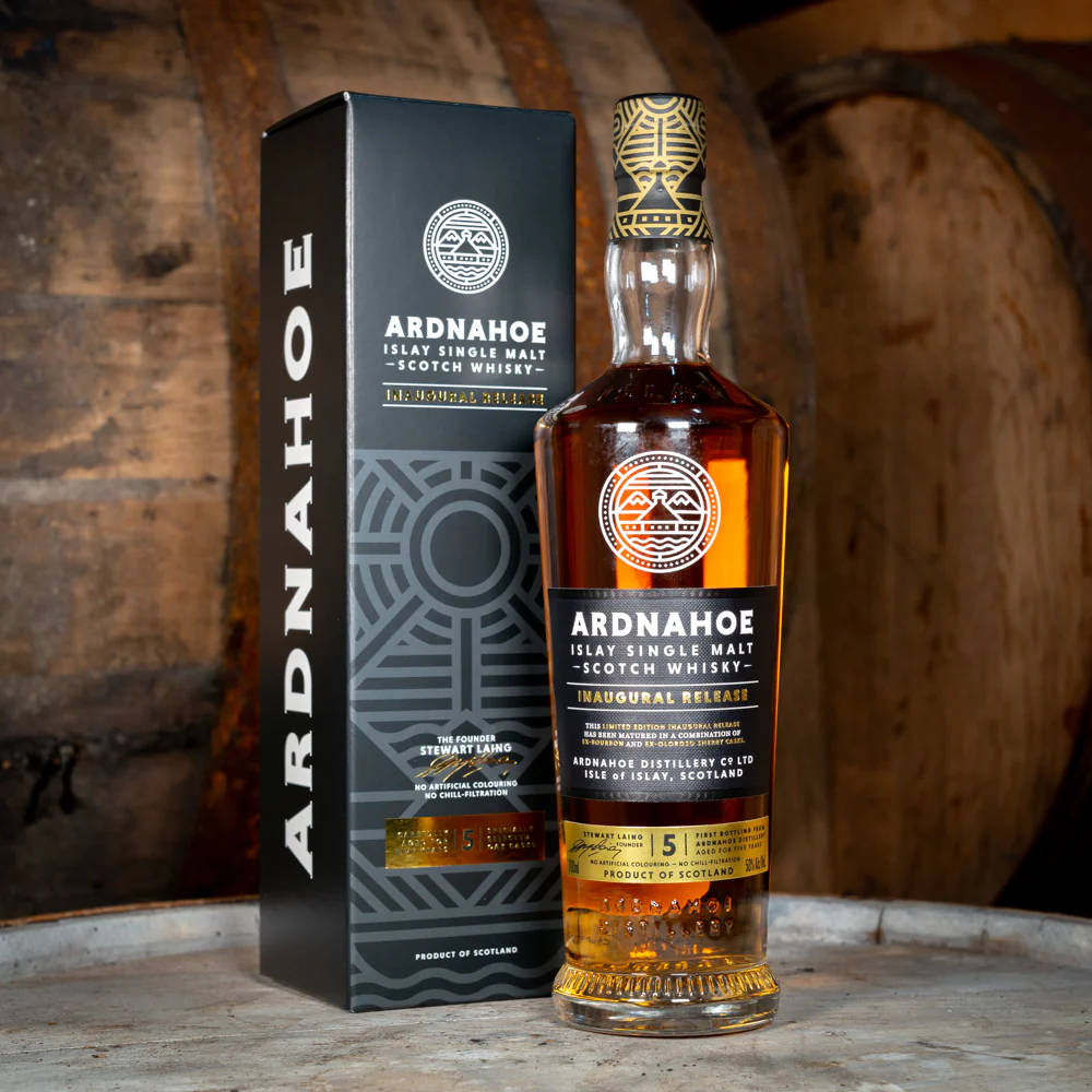 The debut release of Ardnahoe single malt Scotch whisky. Image courtesy Hunter Laing & Co.