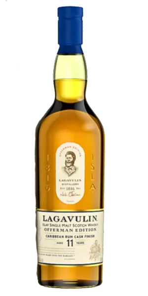 Lagavulin Offerman Edition Caribbean Rum Finish. Image courtesy Diageo.