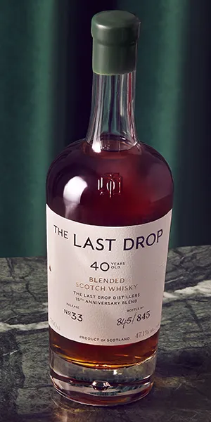 The Last Drop 15th Anniversary Blend. Image courtesy The Last Drop Distillers of London.